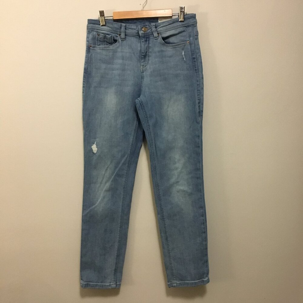 Esprit Slim Fit Jeans 29 8 Blue Distressed Denim 98% Quality Cotton